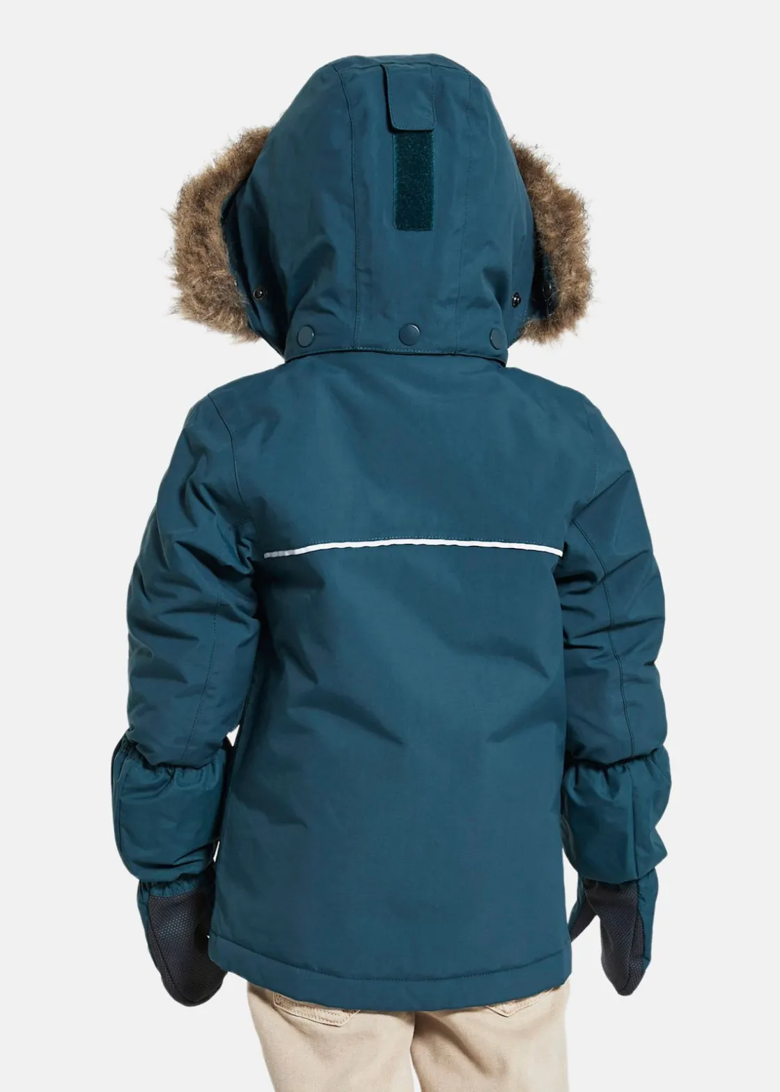 Discount Didriksons KURE KIDS PARKA 5 Dive Blue
