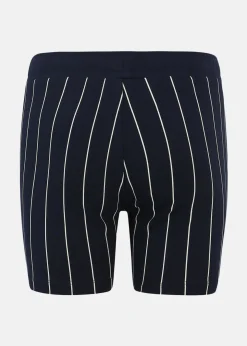 Online Fila LECZNA pinstriped shorts Black Iris/Bright White Striped