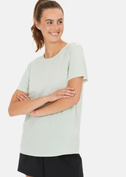 Discount Athlecia Lizzy W Slub S/S Tee Green Lily