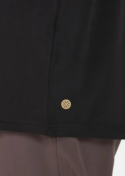 Hot Athlecia Lizzy W Slub S/S Tee Black Melange