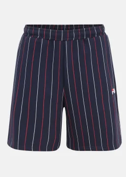 Clearance Fila LOBITO pinstriped shorts Black Iris/Two Color Striped
