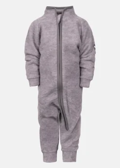 Discount Lindberg LOE WOOL BABY OVERALL GREY MELANGE