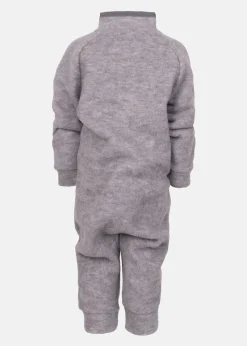 Discount Lindberg LOE WOOL BABY OVERALL GREY MELANGE