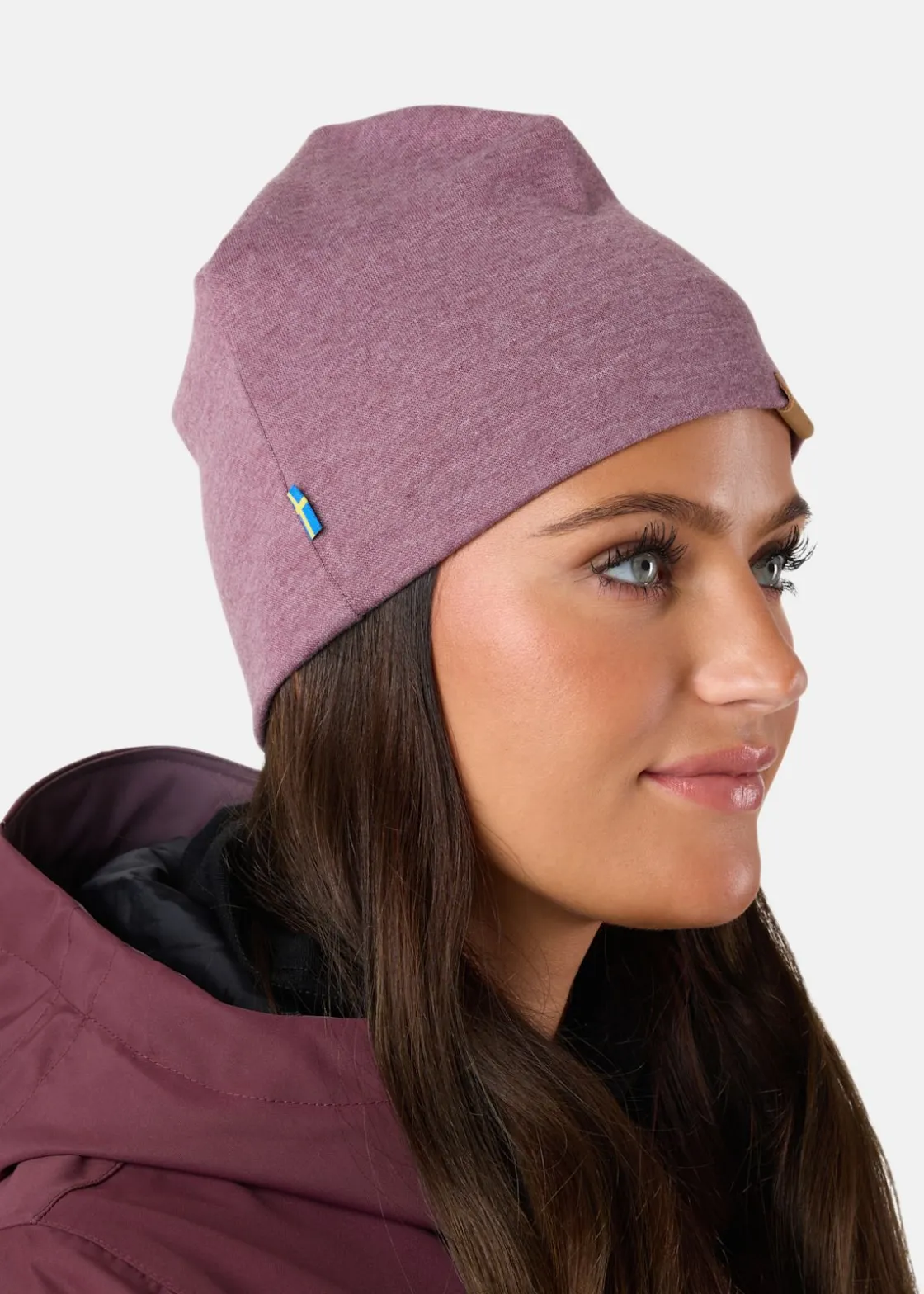 Clearance Swedemount Lofoten Beanie Dk. Mauve Melange