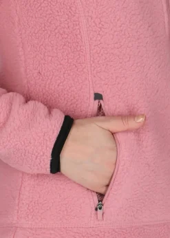 Outlet Swedemount Lofoten Hooded Pile Fleece W Dusty Rose/Charcoal