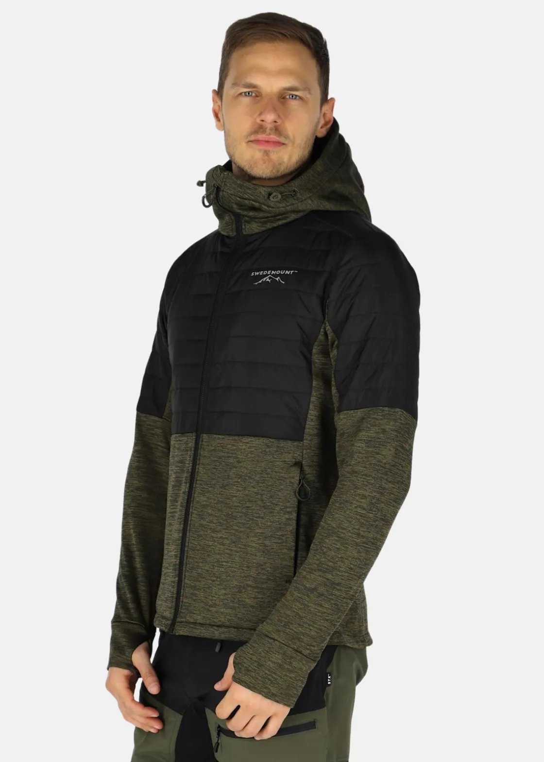 Discount Swedemount Lofoten Hybrid Jacket Olive Melange/Black