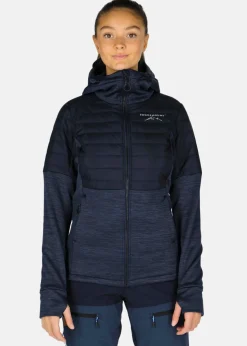 Hot Swedemount Lofoten Hybrid Jacket W Dk. Navy Melange/ Navy