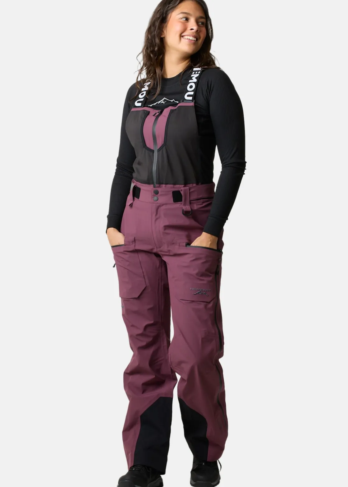 Best Swedemount Lofoten 3L Shell Bib Pants W Dk. Mauve