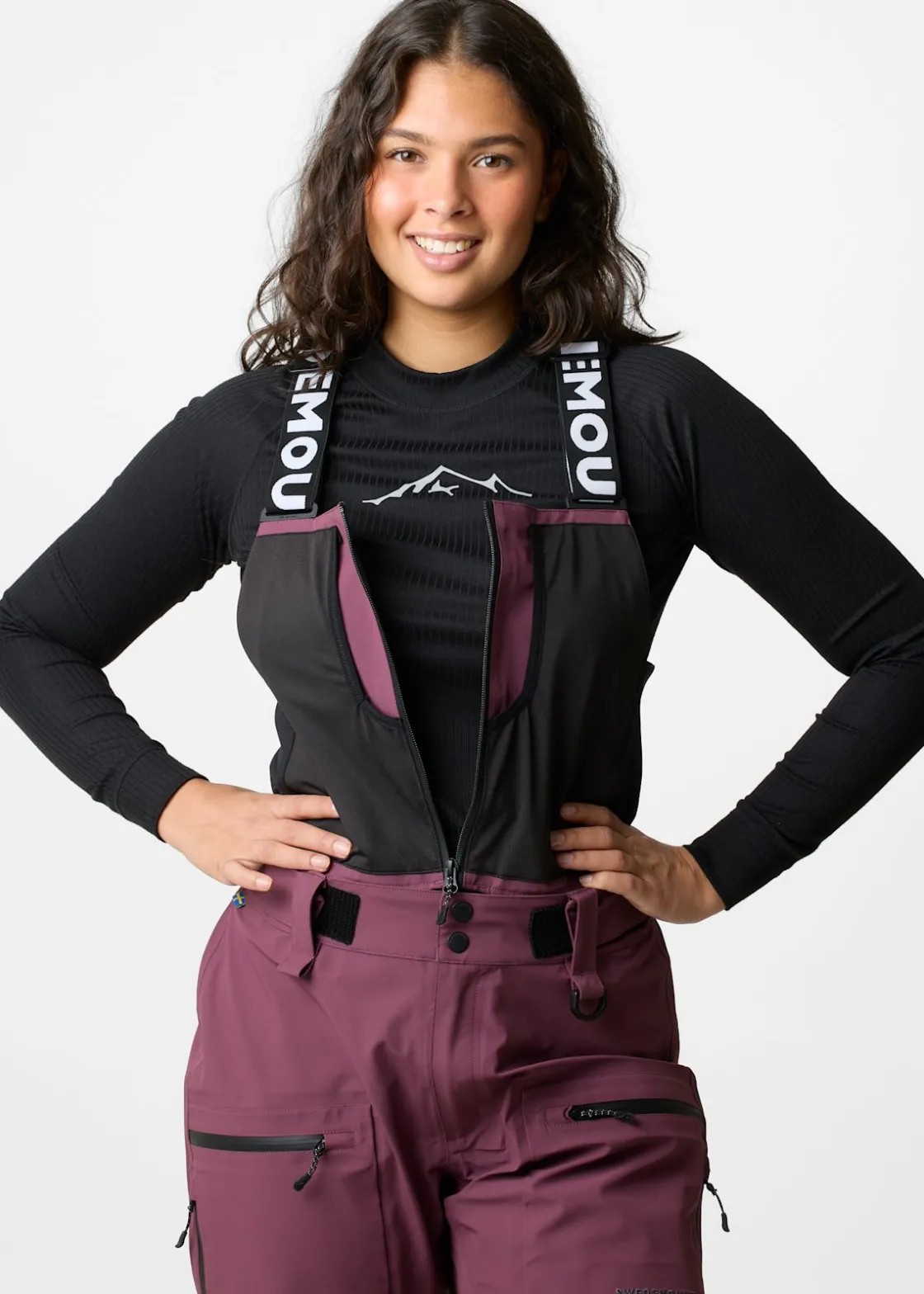 Best Swedemount Lofoten 3L Shell Bib Pants W Dk. Mauve