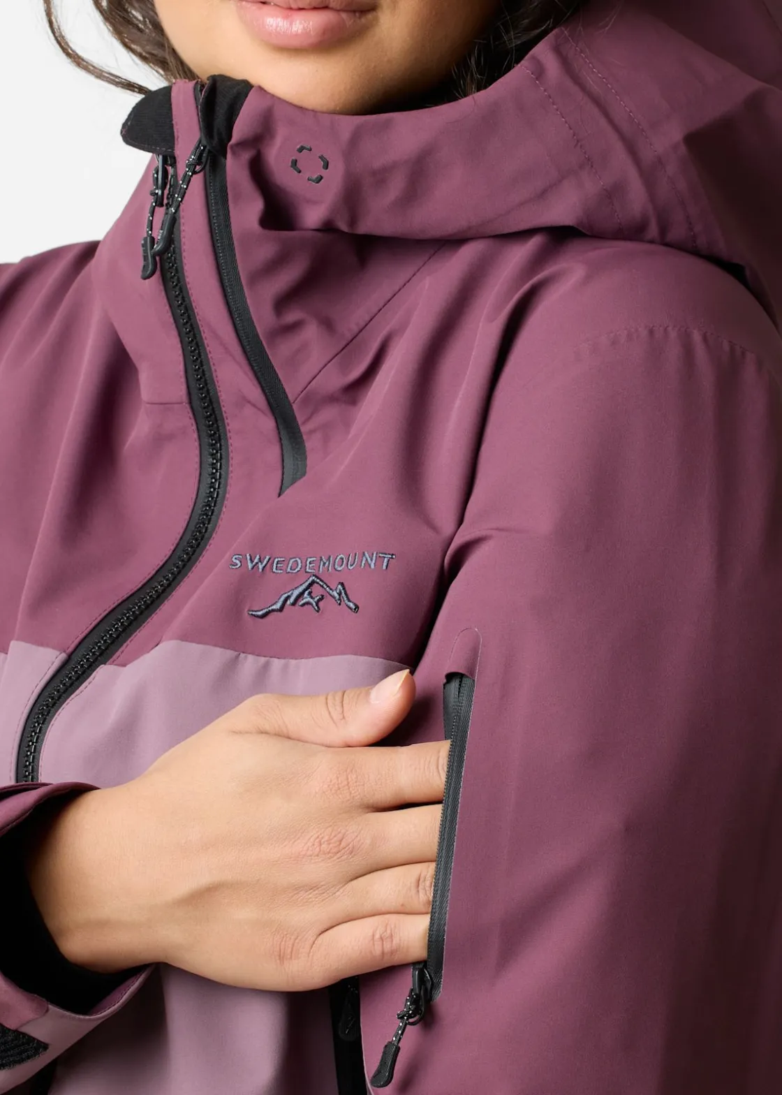Sale Swedemount Lofoten 3L Shell Jacket W Dk. Mauve/Pale Mauve