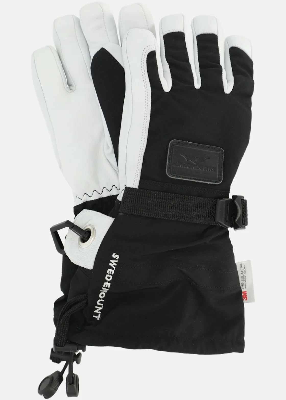 Hot Swedemount Lofoten Leather Glove JR Black/White