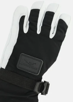 Hot Swedemount Lofoten Leather Glove JR Black/White