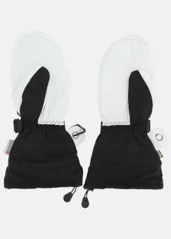 Sale Swedemount Lofoten Leather Mitten Black/White