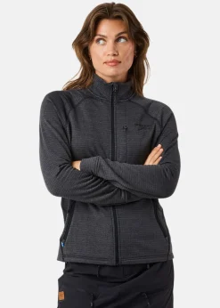 Hot Swedemount Lofoten Midlayer Full Zip W Black Melange