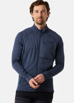 Best Swedemount Lofoten Midlayer Full Zip Dk. Navy Melange