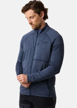 Best Swedemount Lofoten Midlayer Full Zip Dk. Navy Melange
