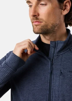 Best Swedemount Lofoten Midlayer Full Zip Dk. Navy Melange