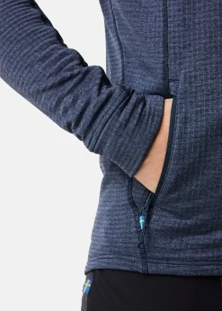 Best Swedemount Lofoten Midlayer Full Zip Dk. Navy Melange