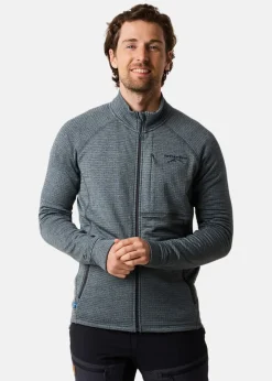 New Swedemount Lofoten Midlayer Full Zip Charcoal Melange