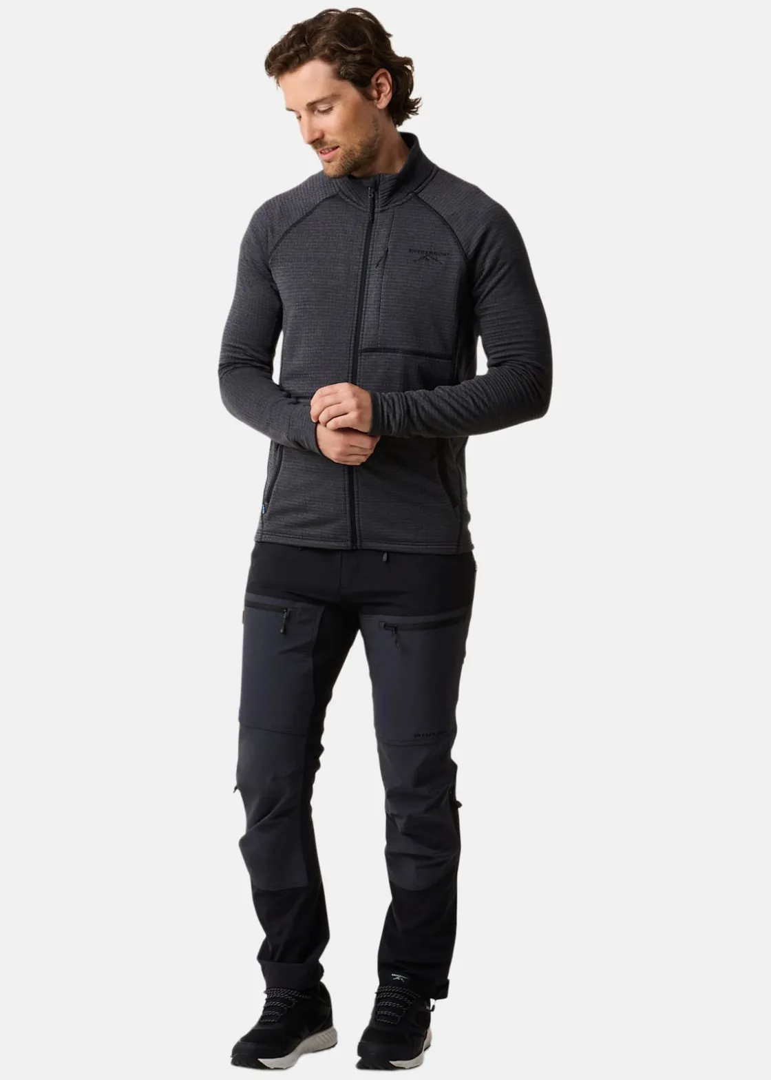 Best Swedemount Lofoten Midlayer Full Zip Black Melange