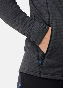 Best Swedemount Lofoten Midlayer Full Zip Black Melange