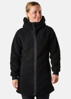 Clearance Swedemount Lofoten Pile Coat W Black