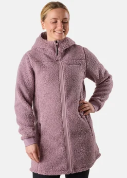 Best Swedemount Lofoten Pile Coat W Pale Mauve