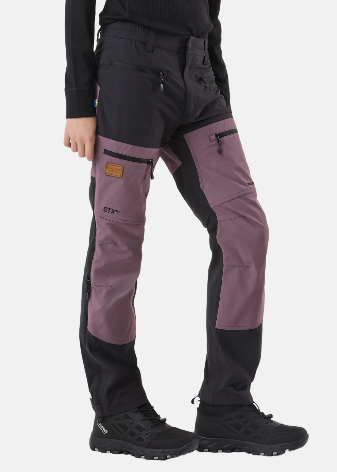 Sale Swedemount Lofoten Stretch Pants JR Black/Dk. Mauve