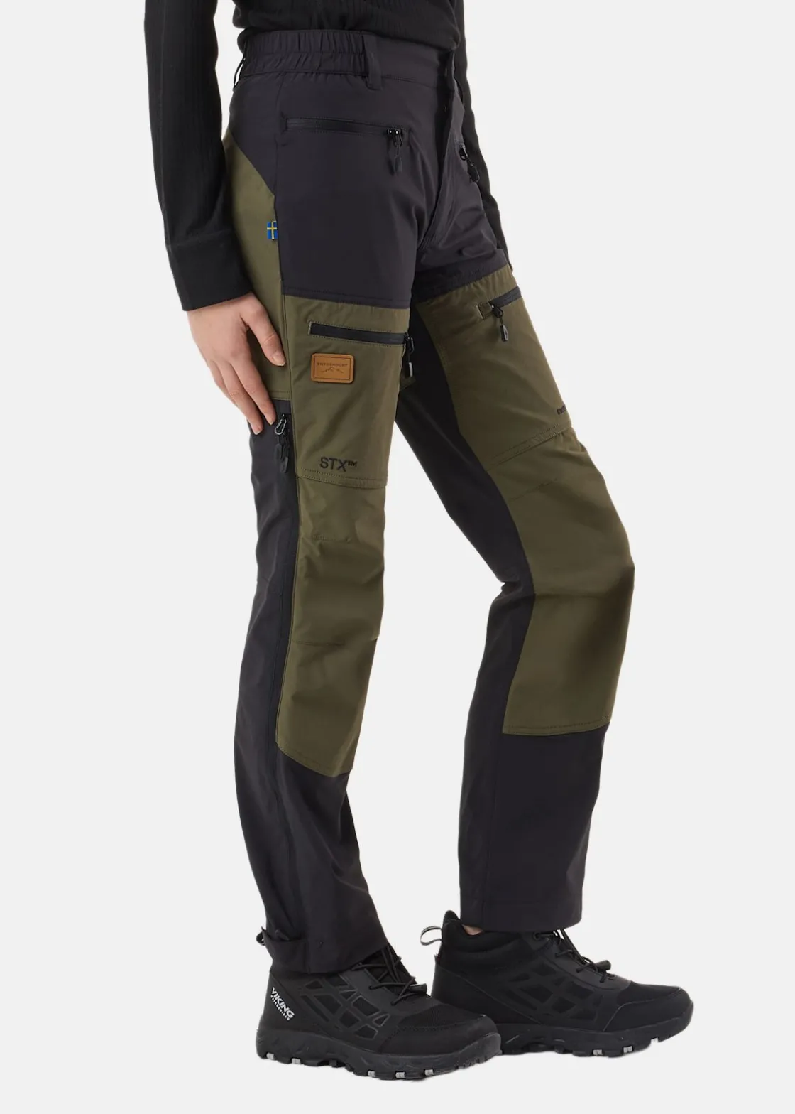 Best Swedemount Lofoten Stretch Pants JR Black/Olive