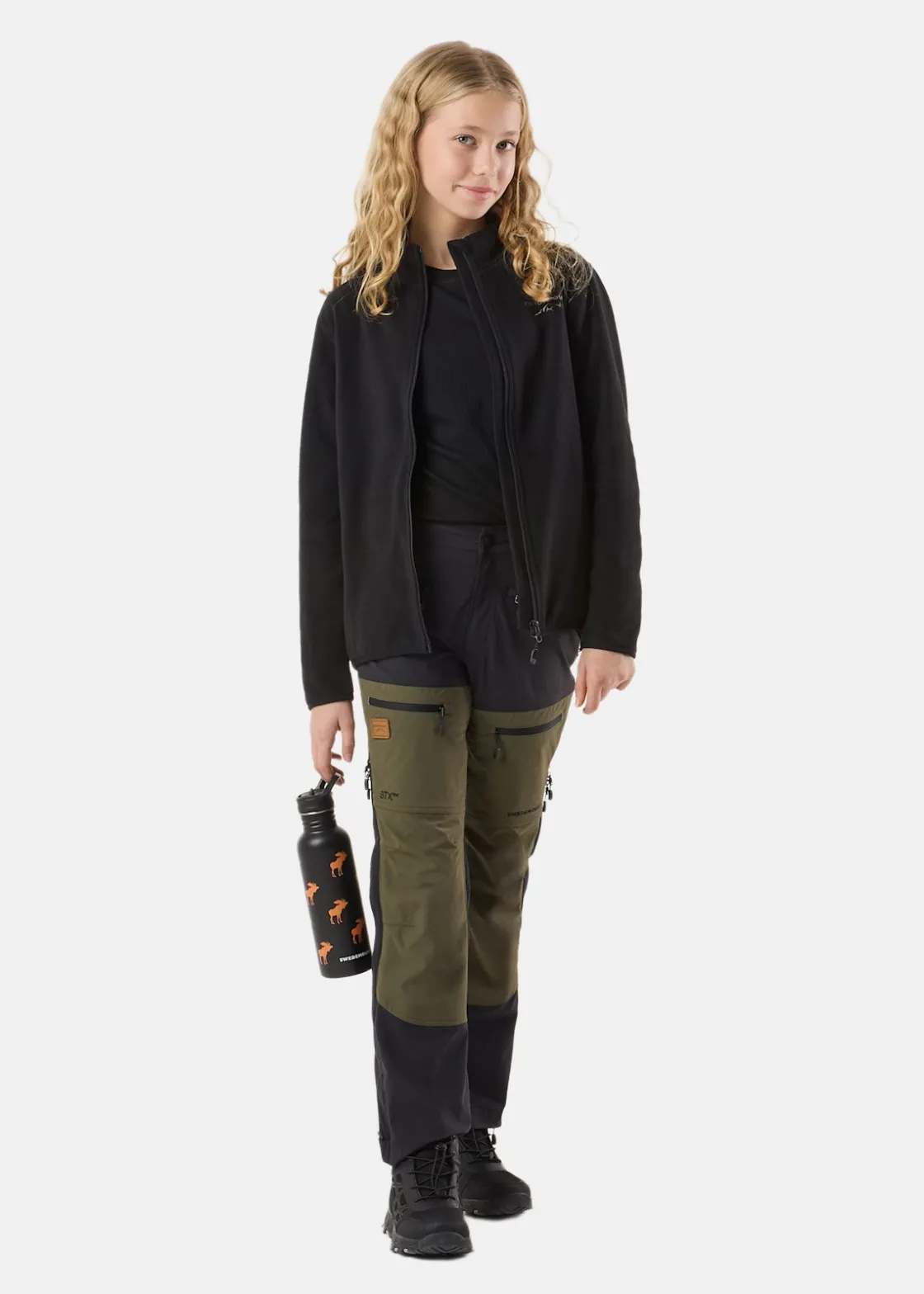 Best Swedemount Lofoten Stretch Pants JR Black/Olive