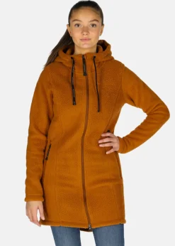 Sale Swedemount Lofoten Stretch Pile Coat W Almond