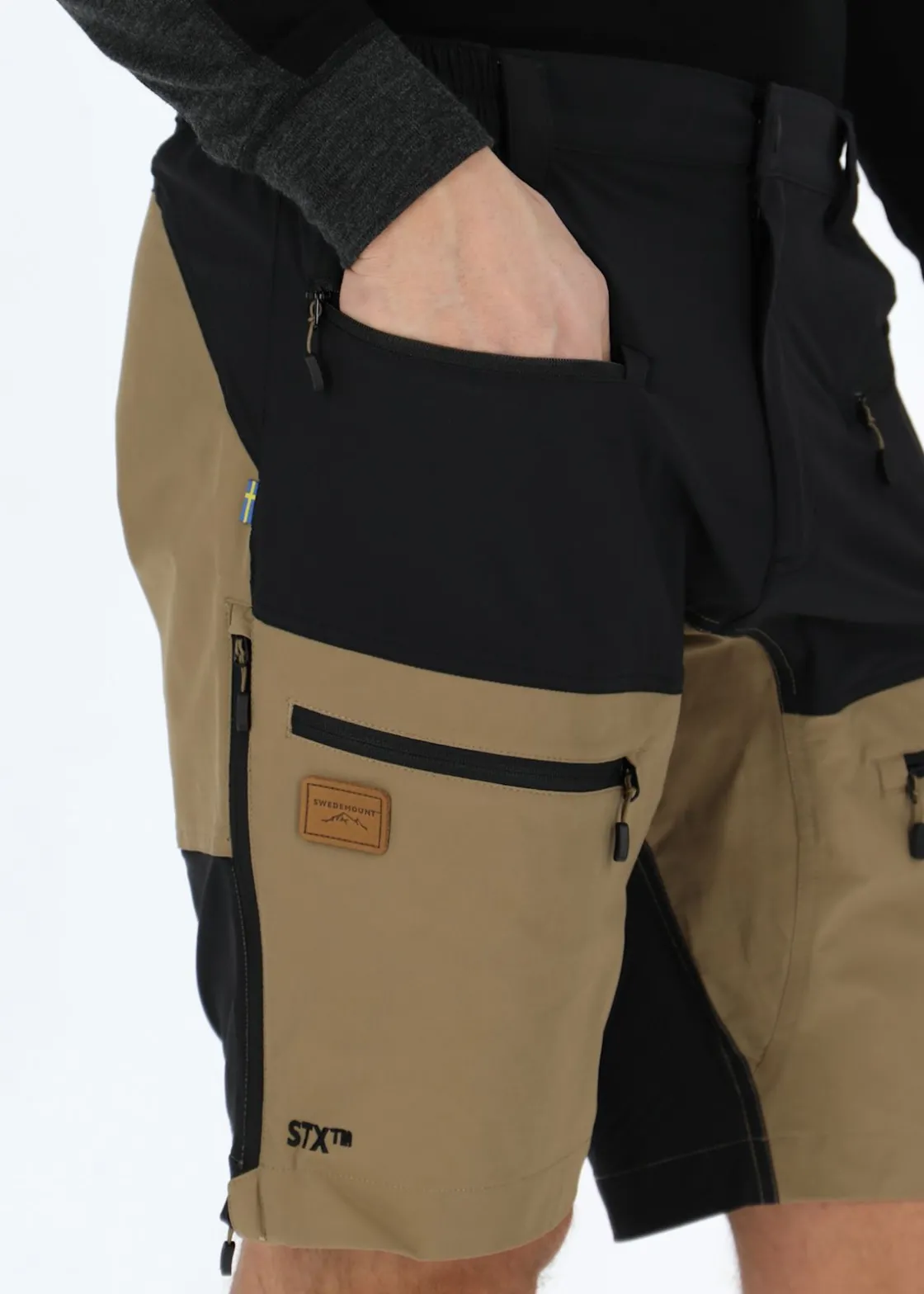 Swedemount Lofoten Stretch Shorts Black/Khaki