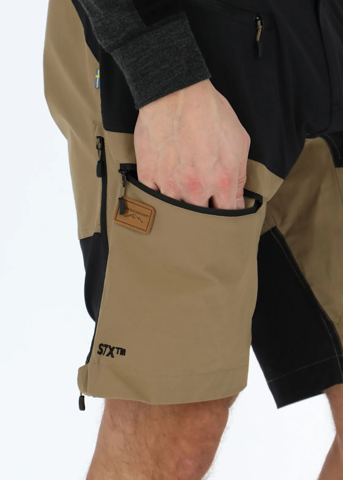 Swedemount Lofoten Stretch Shorts Black/Khaki