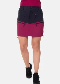 Discount Swedemount Lofoten Stretch Skirt W Black/Burgundy