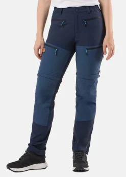 Swedemount Lofoten Stretch Zip-Off Pants W Dk. Navy/Denim Blue