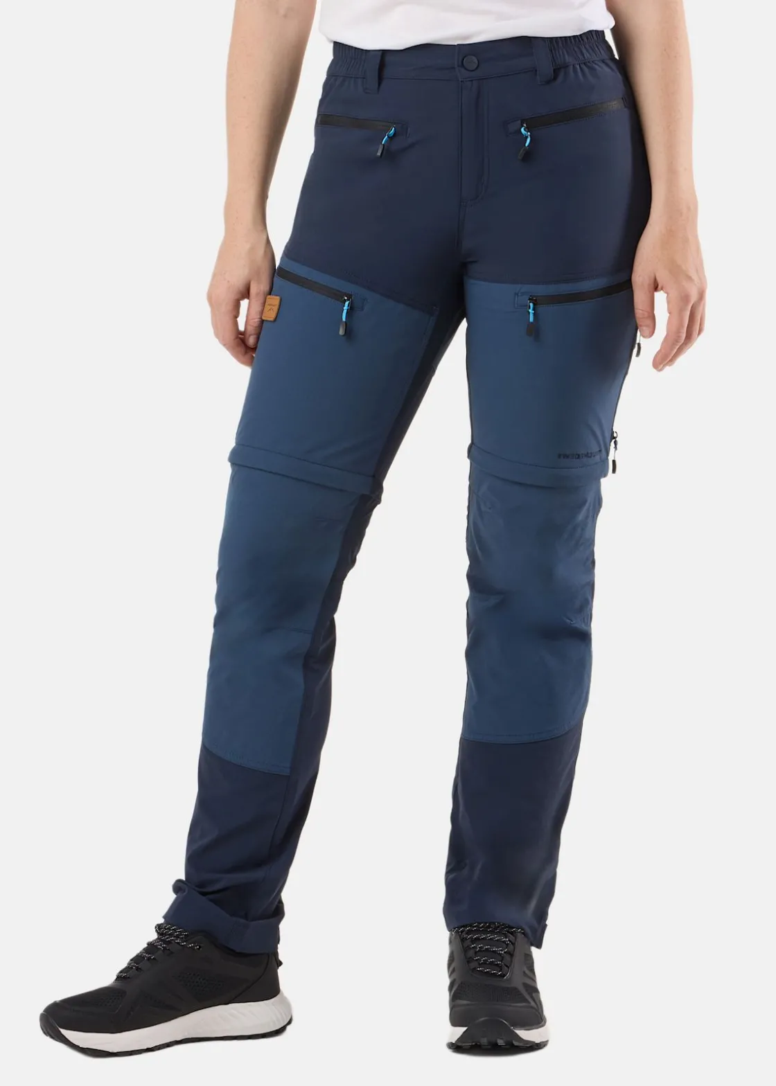 Swedemount Lofoten Stretch Zip-Off Pants W Dk. Navy/Denim Blue