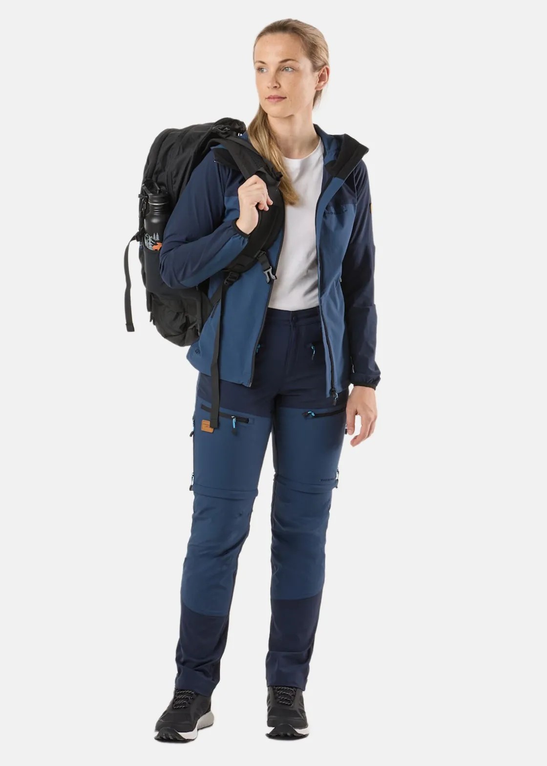 Swedemount Lofoten Stretch Zip-Off Pants W Dk. Navy/Denim Blue