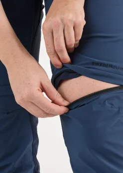 Swedemount Lofoten Stretch Zip-Off Pants W Dk. Navy/Denim Blue