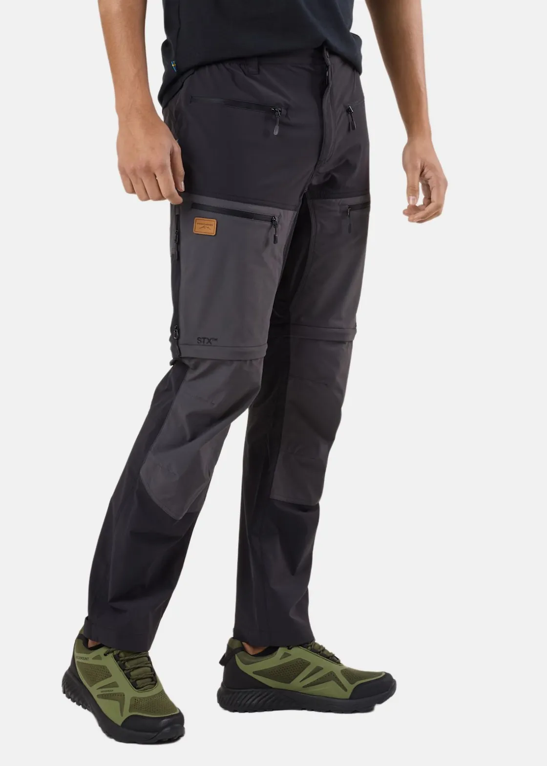 Discount Swedemount Lofoten Stretch Zip-Off Pants Black/Charcoal