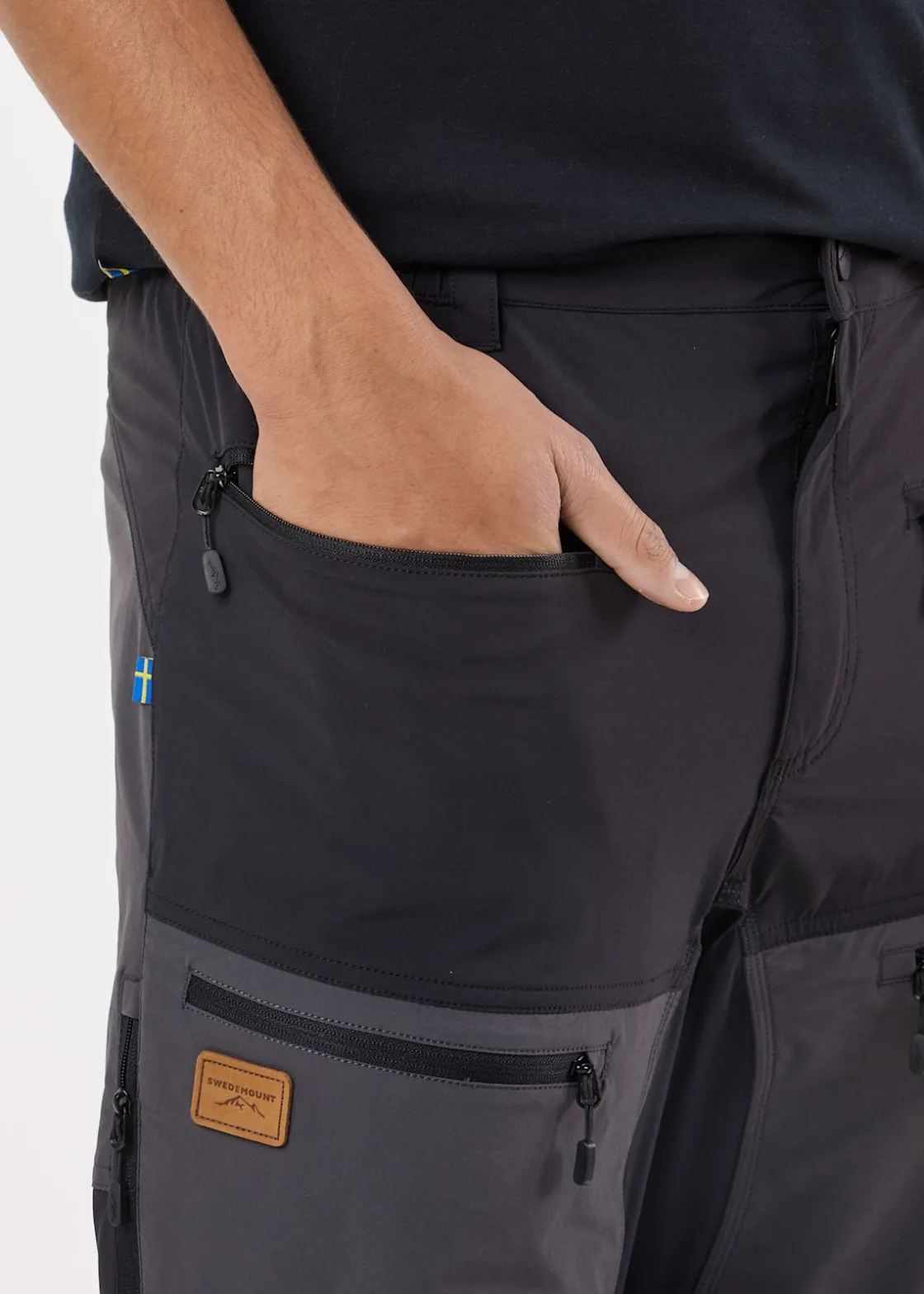Discount Swedemount Lofoten Stretch Zip-Off Pants Black/Charcoal