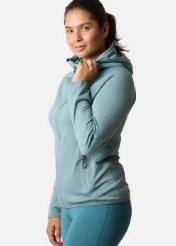 Clearance Swedemount Lofoten Tech Fleece Zip Hood W Sage Green