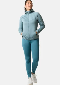 Clearance Swedemount Lofoten Tech Fleece Zip Hood W Sage Green