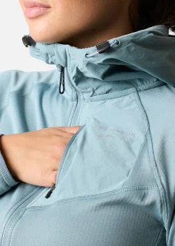 Clearance Swedemount Lofoten Tech Fleece Zip Hood W Sage Green