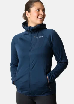 New Swedemount Lofoten Tech Fleece Zip Hood W Navy