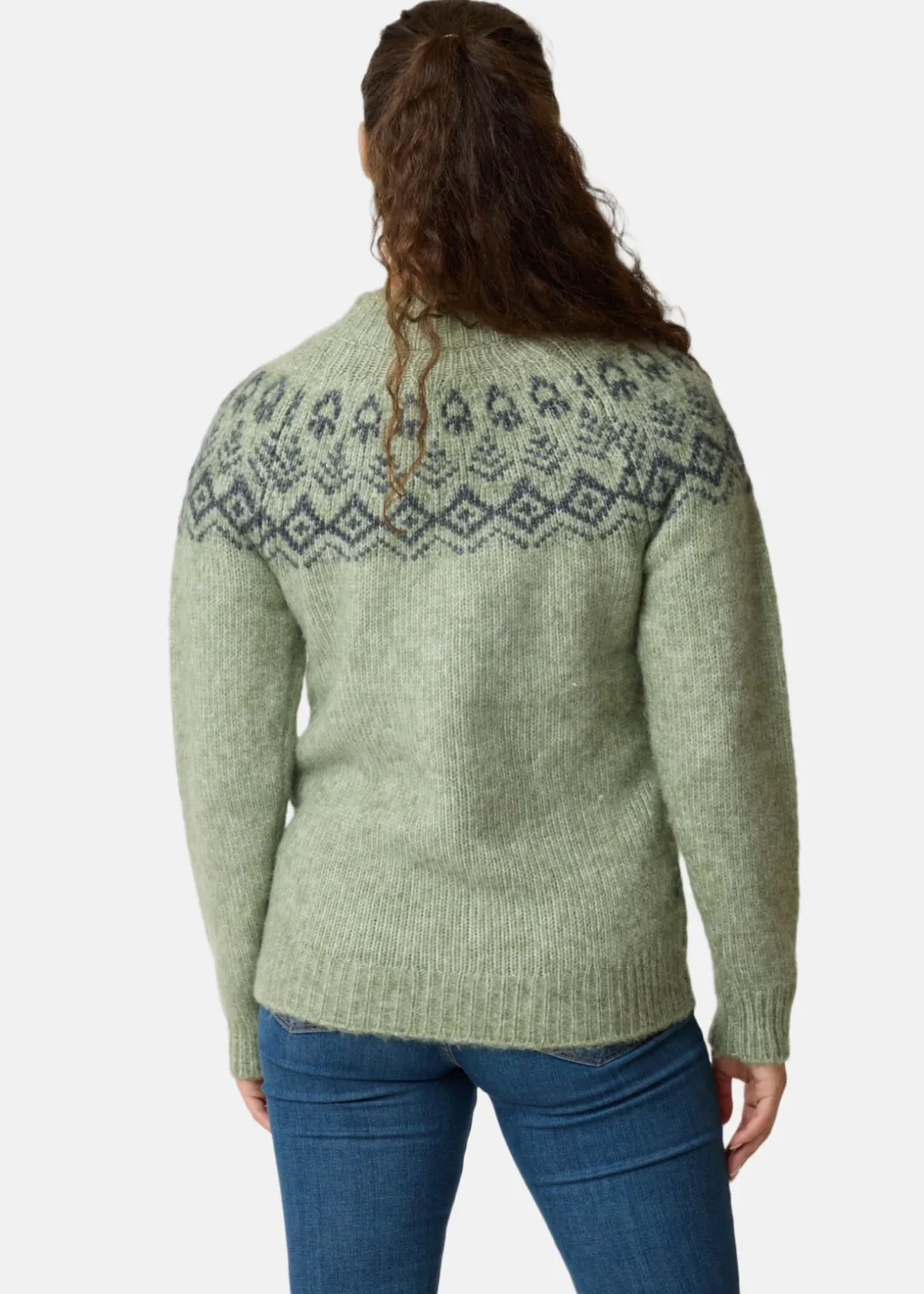 Best Swedemount Lofoten Wool Knit W Seaweed Melange