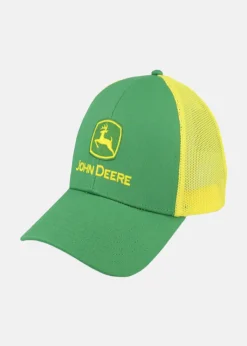 Sale John Deere Logo Mesh Back Cap Yellow/Gree Yellow/Green