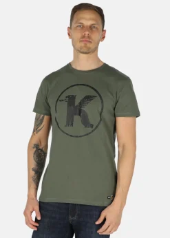 Outlet Koppartrans Logo Tee Olive