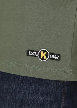 Outlet Koppartrans Logo Tee Olive