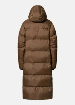 Best Haglöfs Long Down II Parka Women Teak Brown