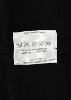 Best Seaside Long Island Wool Reflective Headband Black